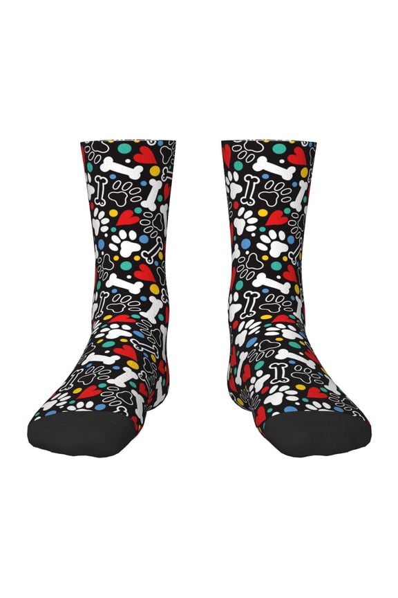 Paw And Bones Kids Socks Unisex Kids and Toddlers' Crew Socks, ,1 Pairs