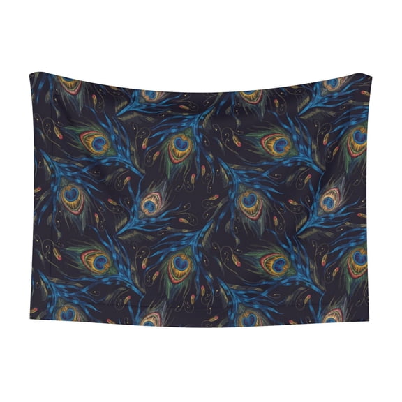 Naloa Peacock Feathers Dog Blanket, 3 Sizes Cat Blanket for Indoor Cats Large Medium Small Dog Gifts-Large