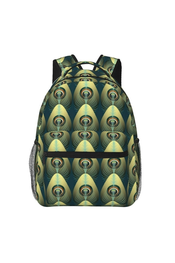 Peacock Gold Feather Print Solid Color Tie Formal Necktie for MenSuitable for business, daily life, work