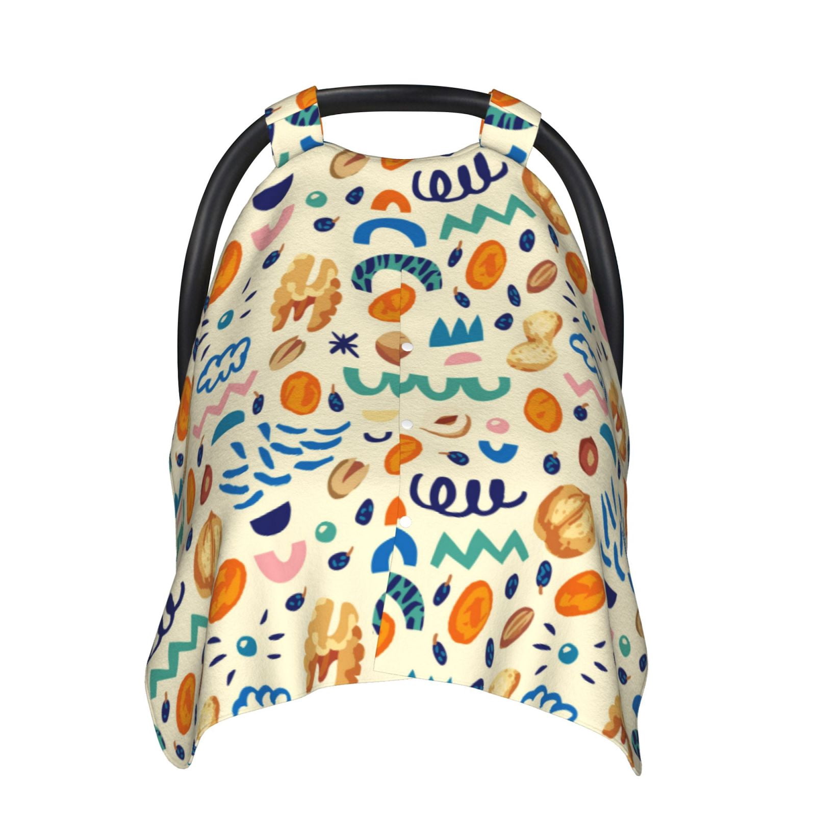 Naloa Peanuts 8 Baby Car Seat Cover, Breathable Baby Carrier Cover, Multiuse Baby Carrier Cover & Nursing Breastfeeding Cover