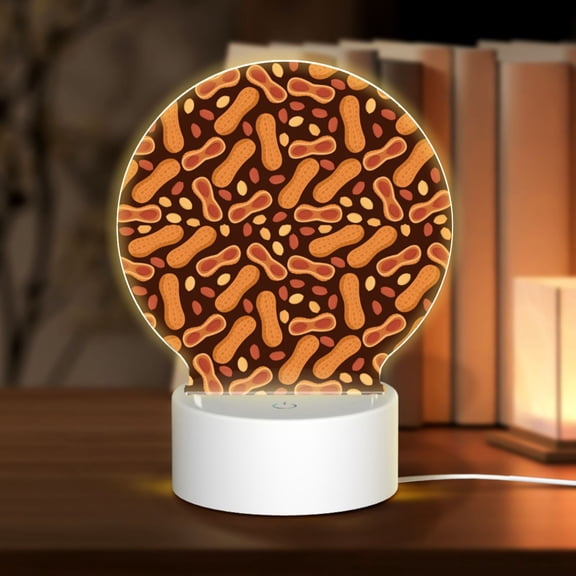 Naloa Peanuts2 Acrylic LED Night Light Custom LED Lights Personalized Nightlight Customized Gifts for Family Couples Friends