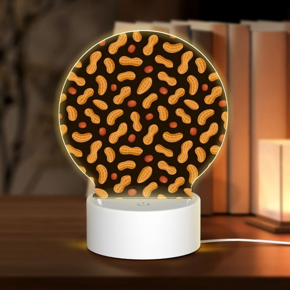 Naloa Peanuts5 Acrylic LED Night Light Custom LED Lights Personalized Nightlight Customized Gifts for Family Couples Friends