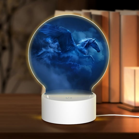 Naloa Pegasus Night Sky Acrylic LED Night Light Custom LED Lights Personalized Nightlight Customized Gifts for Family Couples Friends