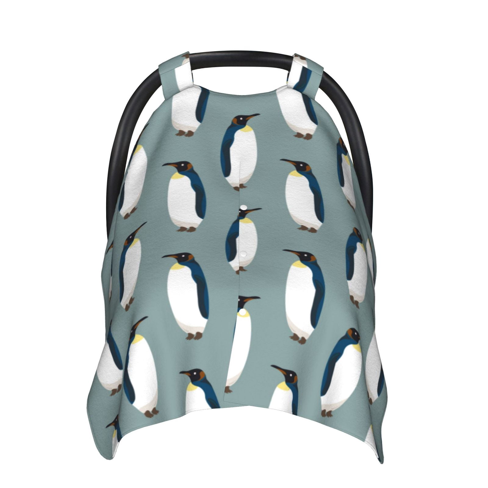 Naloa Penguin Baby Car Seat Cover, Breathable Baby Carrier Cover, Multiuse Baby Carrier Cover & Nursing Breastfeeding Cover