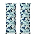 thumbnail image 1 of Naloa Penguins Whales Super Soft 20x60 Body Pillow Case,Long Side Hidden Zipper（PILLOWS ARE NOT INCLUDED）, 1 of 1