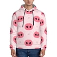 thumbnail image 1 of Naloa Pig Noses Men's Casual Hooded Collar Drawstring Hoodies Pullover Sweatshirts Casual Long Sleeve Shirts-4X-Large, 1 of 7