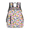 thumbnail image 1 of Naloa Pineapple And Leaves Print Lightweight DayBackpack Suitable for school, work, shopping, travel, etc., 1 of 5