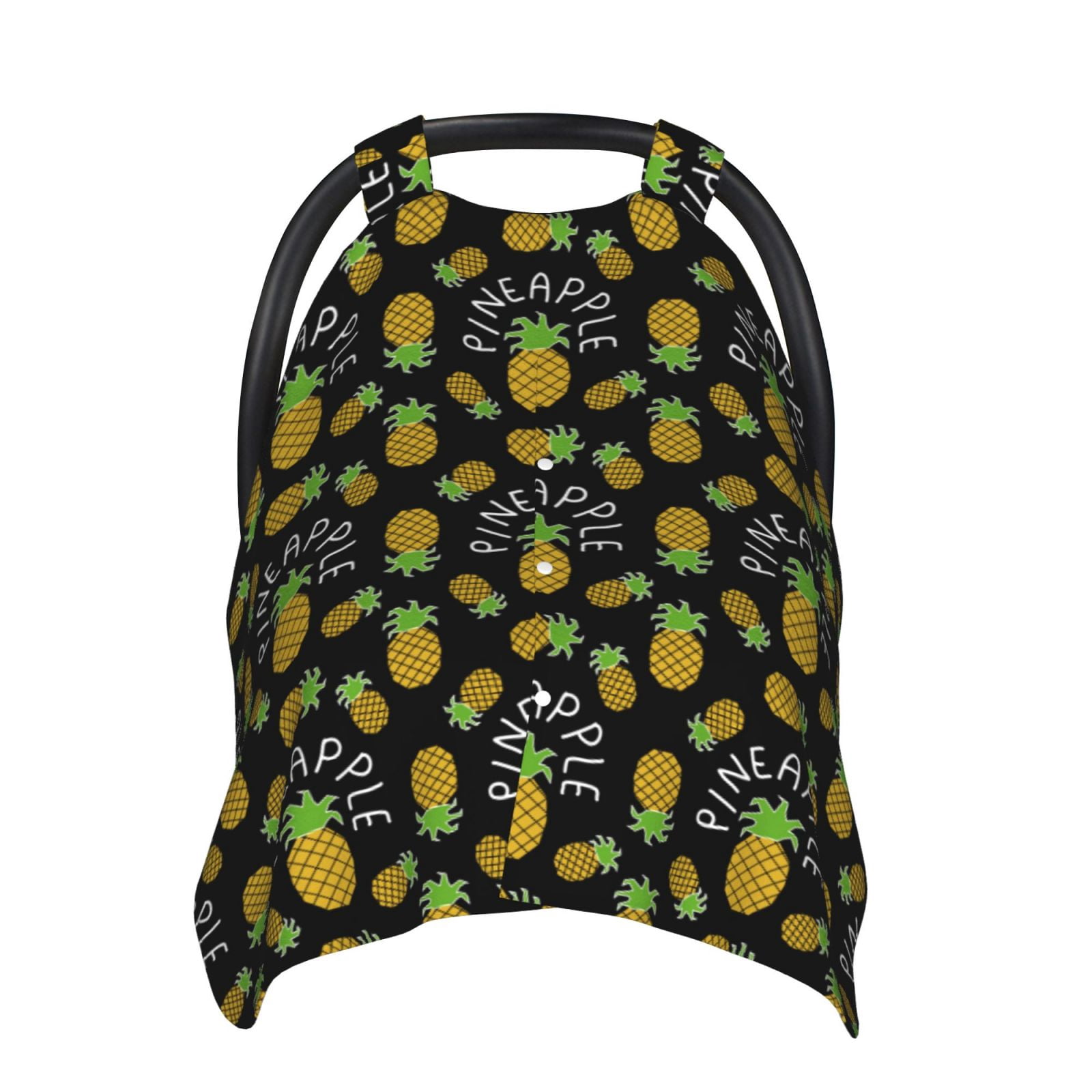 Naloa Pineapple Baby Car Seat Cover, Breathable Baby Carrier Cover, Multiuse Baby Carrier Cover & Nursing Breastfeeding Cover