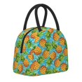 thumbnail image 1 of Naloa Pineapple Print Lunch Bag for Women Men,Insulated Lunch Box for Adult,Reusable Lunch Tote Bag for Work, Picnic or Travel, 1 of 9