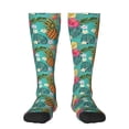 thumbnail image 1 of Naloa Pineapple Thigh High Socks Extra Long Stretchy Sock Women Over Knee High Opaque Stocking Daily Wear, 1 of 6