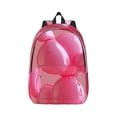 thumbnail image 1 of Naloa Pink Balloon Puppy Art Canvas Backpack for Men Women Rucksack Casual Travel Daypack College Tote Satchel Bookbag for Teens-, 1 of 7