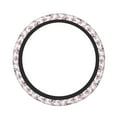 thumbnail image 1 of Naloa Pink Butterflies (2) Elastic Steering Wheel Cover, Auto Steering Wheel Cover – 15 Inch , Comfortable Grip, Fit Suvs,Vans Cars,Trucks, 1 of 8
