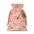 thumbnail image 1 of Naloa Pink Cockatoo Birds Drawstring Christmas Bags, 3D Xmas Gift Bags, Christmas Wrapping Bags, Xmas Goodie Bags, Treat Pouch Bags, Party Favor Bags-, 1 of 9