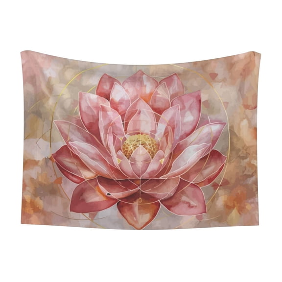 Naloa Pink Lotus Dog Blanket, 3 Sizes Cat Blanket for Indoor Cats Large Medium Small Dog Gifts-Small