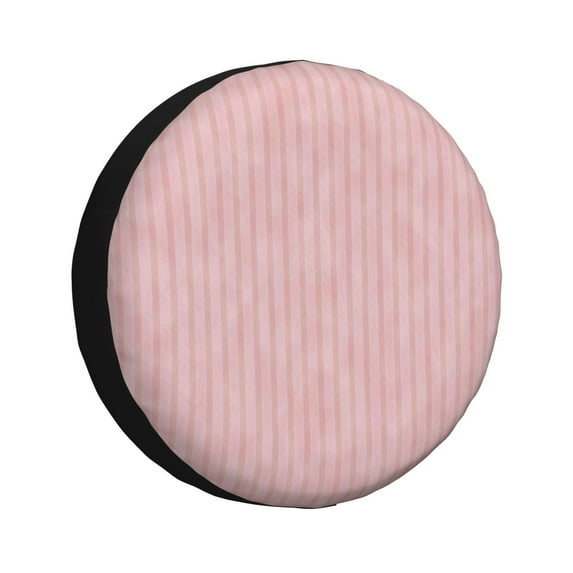 Naloa Pink Stripes PVC Leather Spare Tire Wheel Cover for Car Truck SUV Camper Trailer Universal Fit many size15 inch
