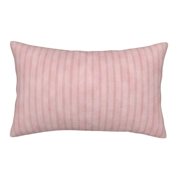 Naloa Pink Stripes Pillowcase, Throw Pillowcase, Wrinkle-Free, Stain-Resistant with Hidden Zipper for Bedroom Sofa - 14"x20"