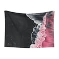 thumbnail image 1 of Naloa Pink White Ocean Waves Dog Blanket, 3 Sizes Cat Blanket for Indoor Cats Large Medium Small Dog Gifts-Large, 1 of 8