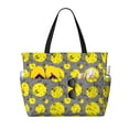 thumbnail image 1 of Naloa Pirate Skulls Large Capacity Beach Bag, Waterproof Sandproof Beach Swim Pool Bag Tote Bag for Women, 1 of 1