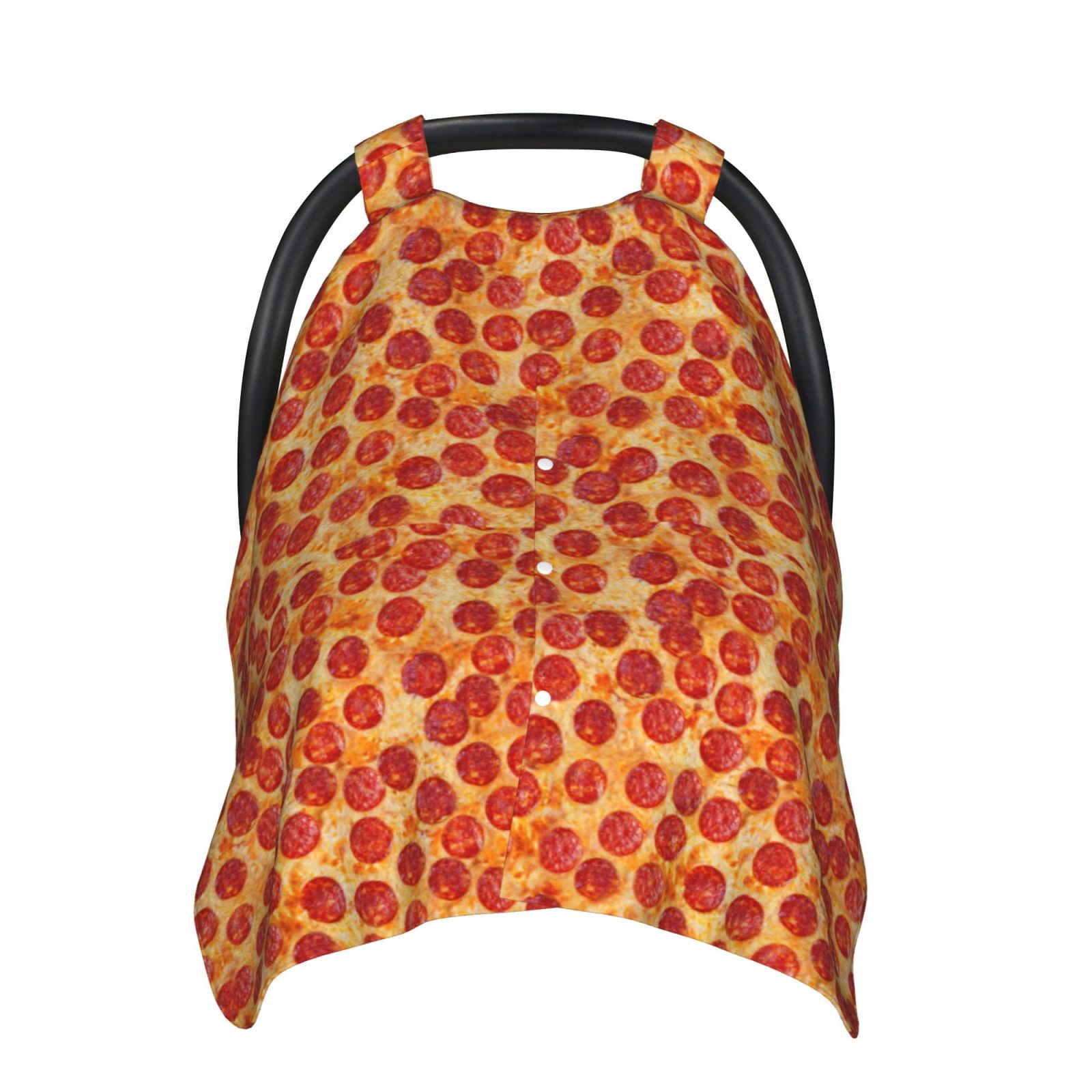 Naloa Pizza Baby Car Seat Cover, Breathable Baby Carrier Cover, Multiuse Baby Carrier Cover & Nursing Breastfeeding Cover
