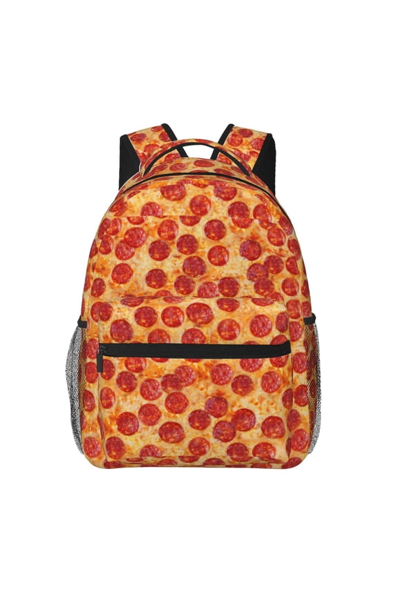 Pizza Print Solid Color Tie Formal Necktie for MenSuitable for business, daily life, work