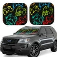 thumbnail image 1 of Naloa Play Game Start 2 Piece Foldable Car Sun Shades, Car Windshield Sunshade, Front Window Sunshade for Car, Truck, SUV - Large, 1 of 7