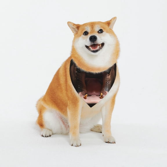 Naloa Playful Baby Hippo Splash Dog Bandana Custom Dog Scarf Breathable Puppy Kerchief with Adjustable Bandana Bib for Dog and Cat-Large