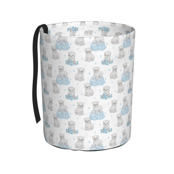 Naloa Playful Polar Bear Pals Car Trash Can Garbage Car Accessories Trash Can Car Waste Bin for for Driver and Passenger Any Vehicle