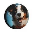 thumbnail image 1 of Naloa Playful Smile Cute Dog PVC Leather Spare Tire Wheel Cover for Car Truck SUV Camper Trailer Universal Fit many size17 inch, 1 of 6