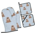 thumbnail image 1 of Naloa Playful Walrus Wonders Oven Mitts and Pot Holders 4 pcs Set, Cooking Baking Grilling Kitchen Oven Glove for Cooking, 1 of 6