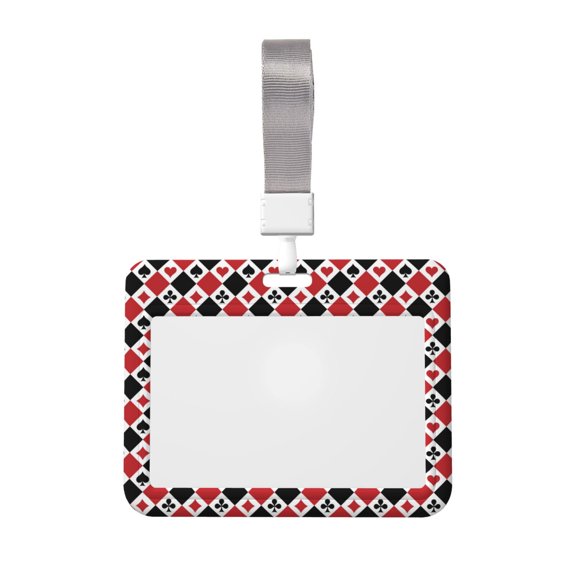 Naloa Playing Cards Card Badge Holder Work Badge Sleeve for Office, School, Factory, ID Credit Cards, Driver Licenses and Passes