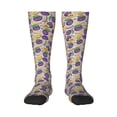 thumbnail image 1 of Naloa Plum Knee Socks, High Socks Long Stretchy Sock Women Knee High Stocking, Long Socks for Women, 1 of 6