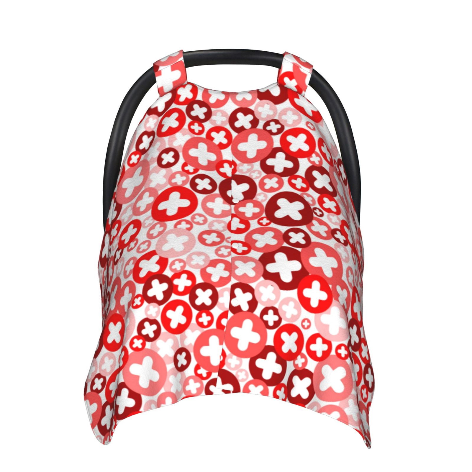 Naloa Plus Cross Baby Car Seat Cover, Breathable Baby Carrier Cover, Multiuse Baby Carrier Cover & Nursing Breastfeeding Cover