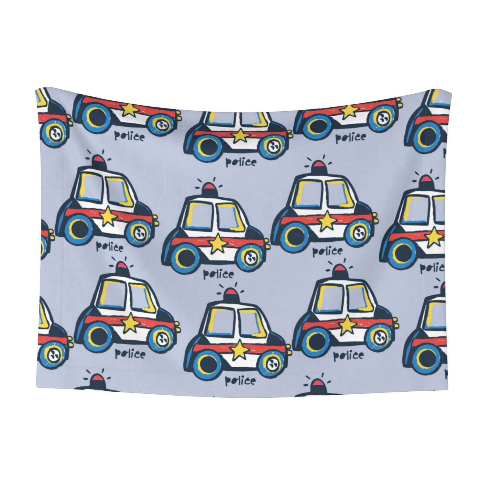 Naloa Police Car Dog Blanket, 3 Sizes Cat Blanket for Indoor Cats Large Medium Small Dog Gifts-Small