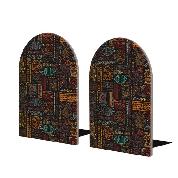 Naloa Polynesian Turtles 2 Pcs Bookend Large Capacity Office Book Ends for Home Office Library School Study Decoration