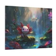 thumbnail image 1 of Naloa Pond Cute Axolotl Print Canvas Bathroom Wall Art,Bathroom Wall Art Decoration, Canvas Poster Prints,Decorative Paintings for Living Room, Bathroom, Kids Room, 1 of 6