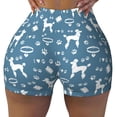 thumbnail image 1 of Naloa Poodle Dog Biker Shorts for Women Seamless Scrunch Short Women’s Yoga Shorts for Gym Running Sport Shorts - XX-Large, 1 of 9