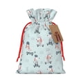 thumbnail image 1 of Naloa Poodle Playing Skateboard Drawstring Christmas Bags, 3D Xmas Gift Bags, Christmas Wrapping Bags, Xmas Goodie Bags, Treat Pouch Bags, Party Favor Bags-Medium, 1 of 9