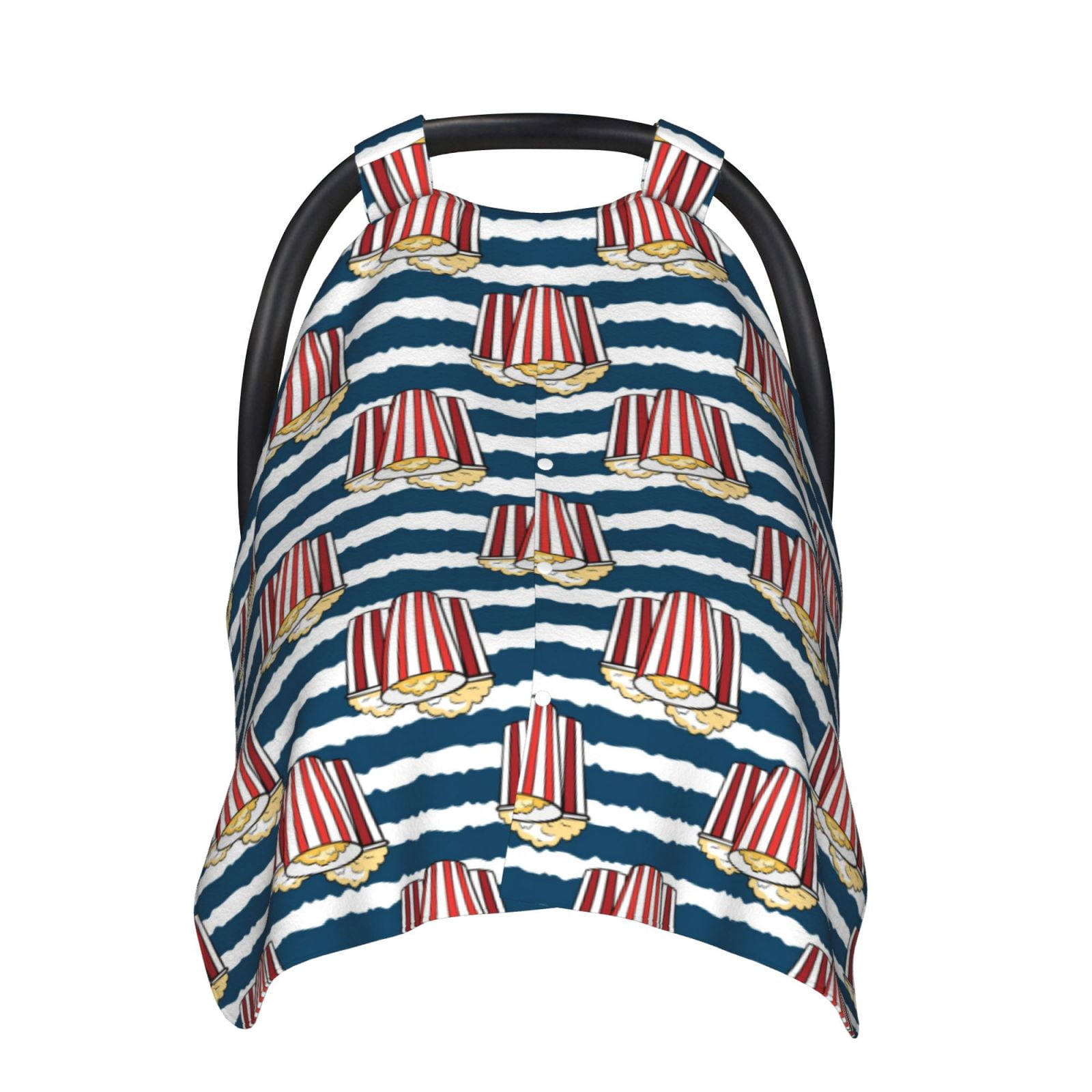 Naloa Popcorn Baby Car Seat Cover, Breathable Baby Carrier Cover, Multiuse Baby Carrier Cover & Nursing Breastfeeding Cover