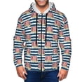 thumbnail image 1 of Naloa Popcorn On Blue Lines Men’s Hoodies, Zip up Hoodie, Sweatshirts,Hoodies for Men Sizes S-3XL-Small, 1 of 5