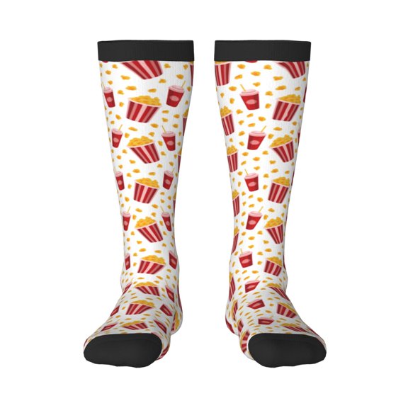 Naloa Popcorn Thigh High Socks Extra Long Stretchy Sock Women Over Knee High Opaque Stocking Daily Wear