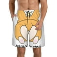 thumbnail image 1 of Naloa Prince Corgi Dog Men's Beach Shorts, Surfing shorts, Swim trunks, Quick Dry Swim Trunks for Surfing Beach Fun - XX-Large, 1 of 9