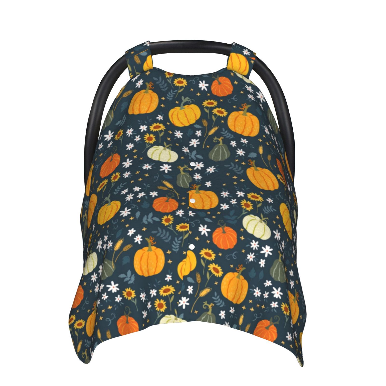 Naloa Pumpkin Baby Car Seat Cover, Breathable Baby Carrier Cover, Multiuse Baby Carrier Cover & Nursing Breastfeeding Cover