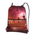 thumbnail image 1 of Naloa Pumpkins Drawstring Backpack String Bag Cinch Water Resistant for Gym Shopping Sport Yoga, 1 of 6
