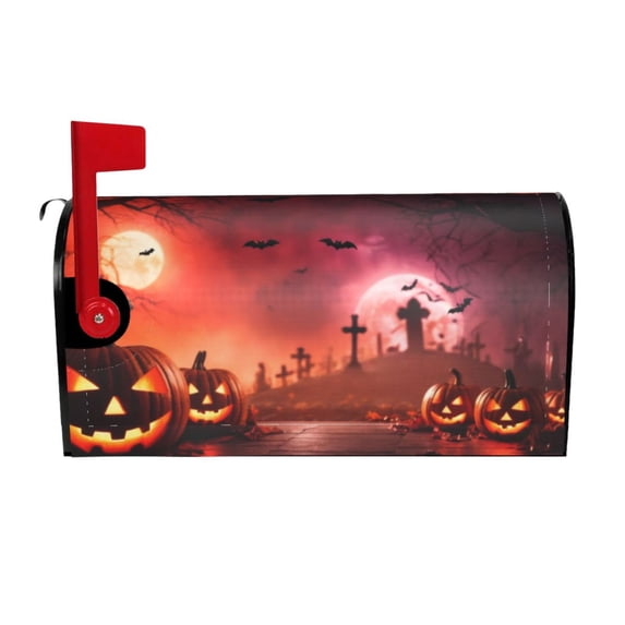 Naloa Pumpkins Mailbox Covers Magnetic Post Box Cover Post Letter Box Cover Garden Decor-25.5x21 in