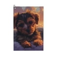 thumbnail image 1 of Naloa Puppy Lying On A Cloud Golf Towel Golf Gift for Men and Women Golf Towel with Carabiner Clip to Quickly Remove Mud, Dirt and Sweat, 1 of 8