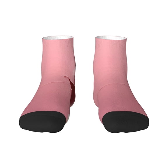 Naloa Puppy Peeking Through Pink Ankle Socks for Women Non Slip Socks No Show Socks Classic Low Cut Casual Socks Casual Socks