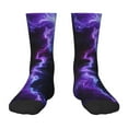 thumbnail image 1 of Naloa Purple And Blue Nebula Kids Socks Unisex Kids and Toddlers' Crew Socks, ,1 Pairs, 1 of 5
