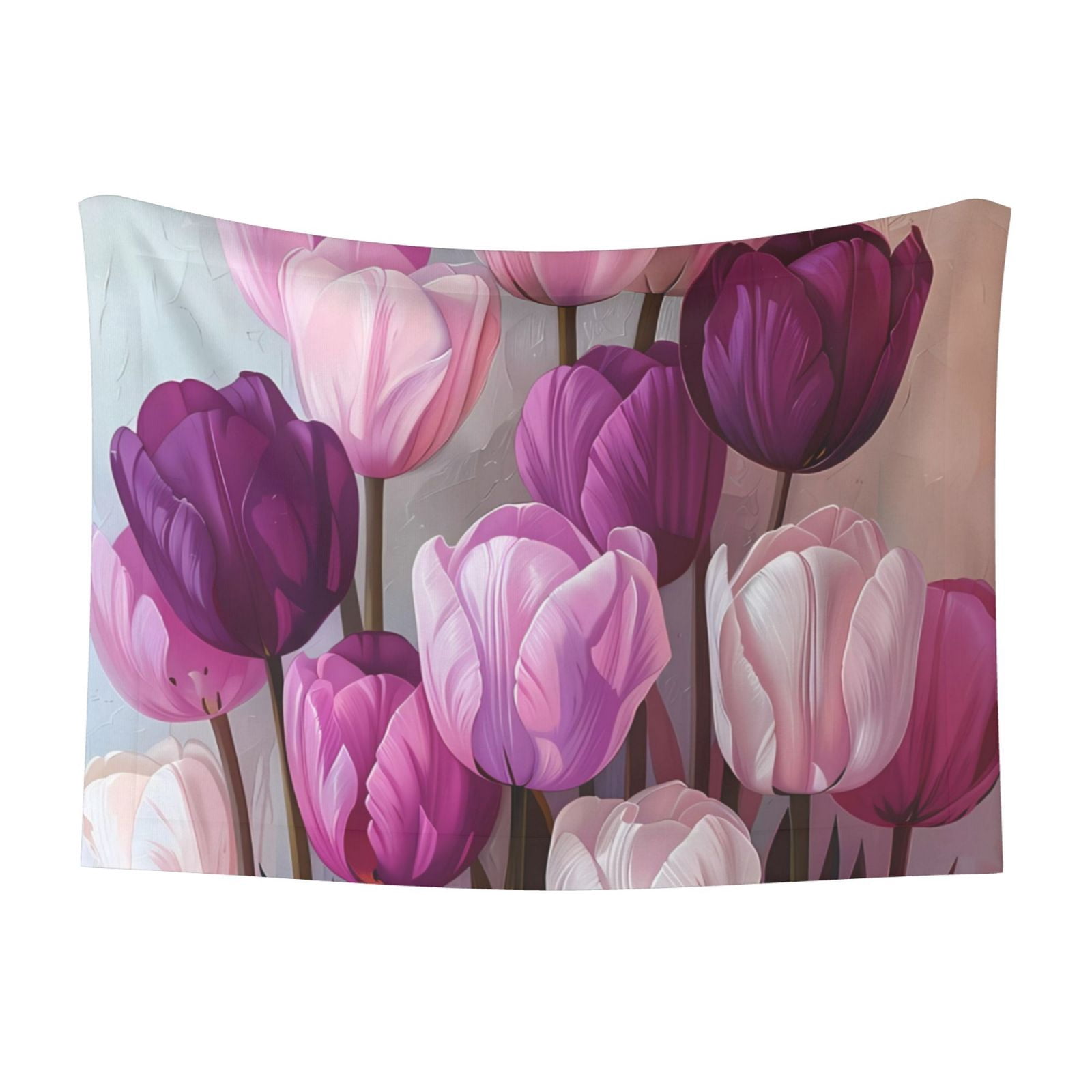 Naloa Purple And Pink Tulip Bouquet Dog Blanket, 3 Sizes Cat Blanket for Indoor Cats Large Medium Small Dog Gifts-Small