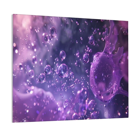 Naloa Purple Bubble Abstract Art Print Canvas Bathroom Wall Art,Bathroom Wall Art Decoration, Canvas Poster Prints,Decorative Paintings for Living Room, Bathroom, Kids Room