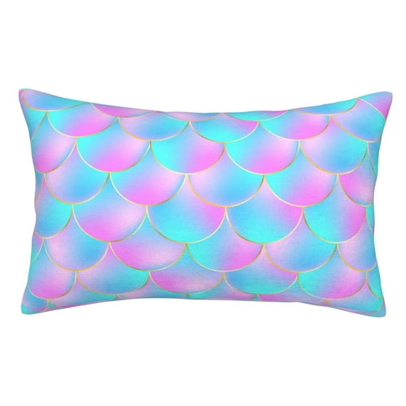 Naloa Purple Dragon Scales Pillow Covers, Throw Pillow Case Cushion Covers,Cushion for Bedroom,Couch,Home-16"x24"